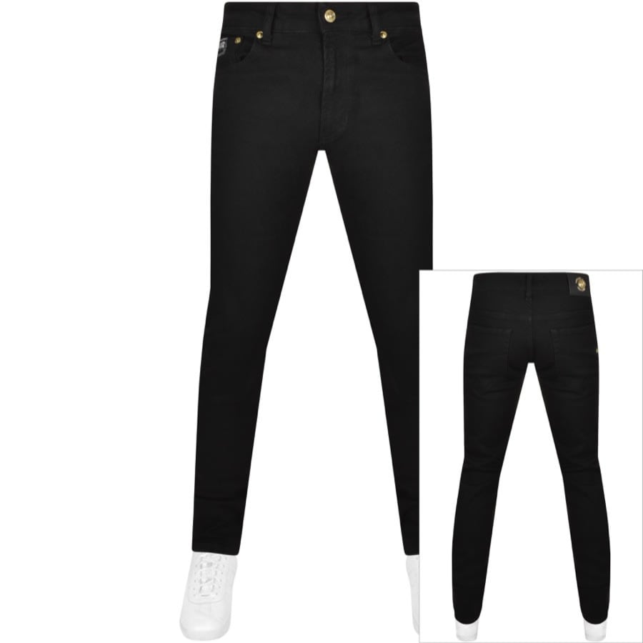 Image number 1 for Versace Jeans Couture Dundee Narrow Jeans Black