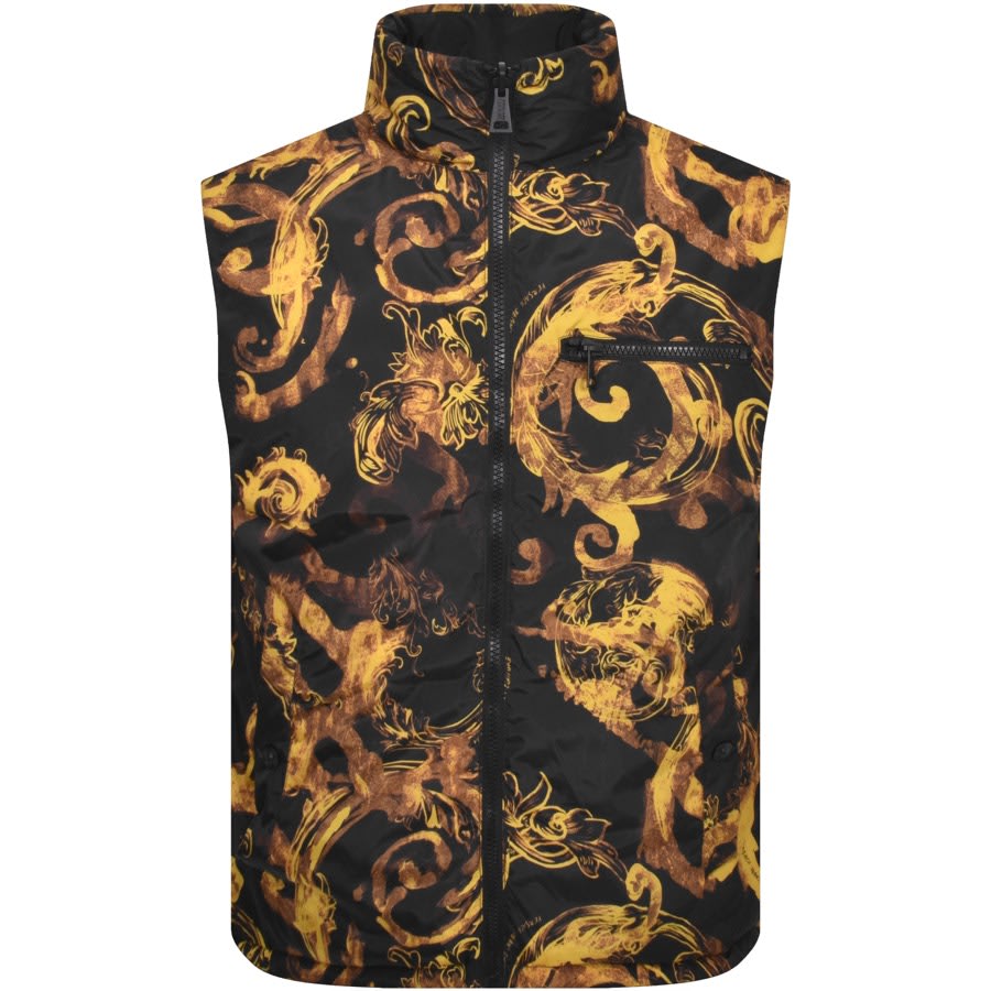 Image number 2 for Versace Jeans Couture Reversible Gilet Black