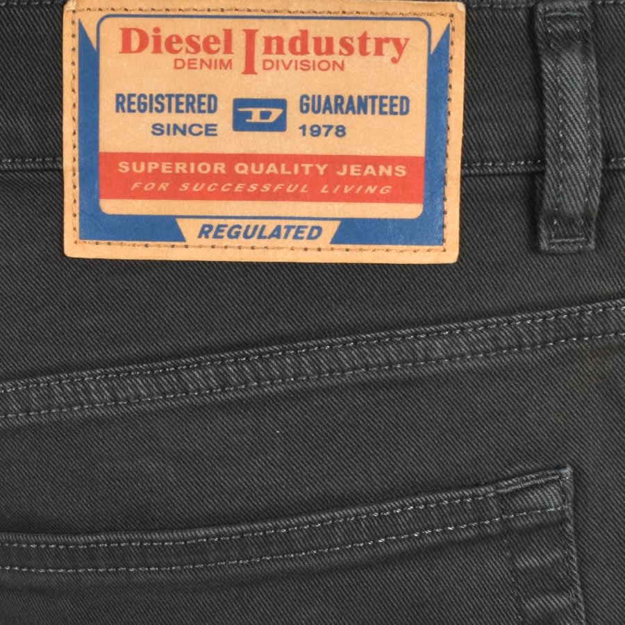 Image number 3 for Diesel D Finitive Denim Regular Fit Jeans Black