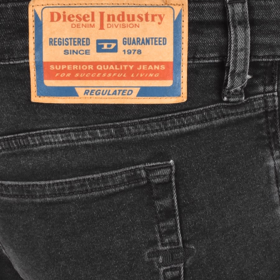 Image number 3 for Diesel 1979 Sleenker Denim Jeans Black