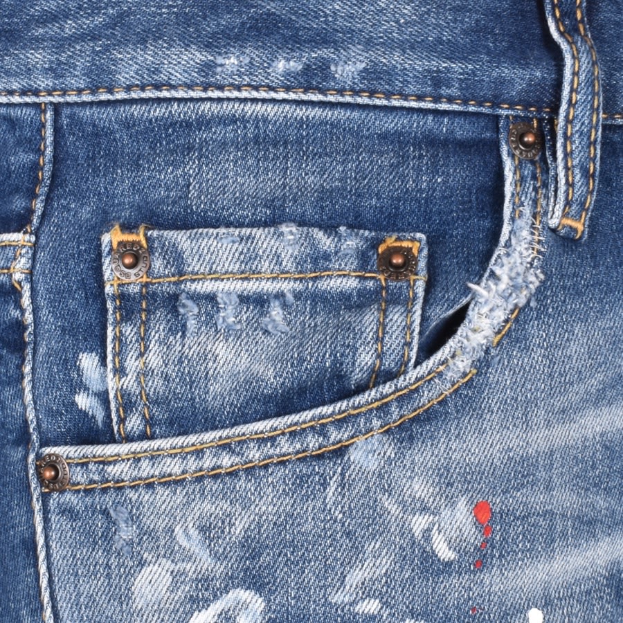Image number 4 for DSQUARED2 Skater Slim Fit Jeans Blue
