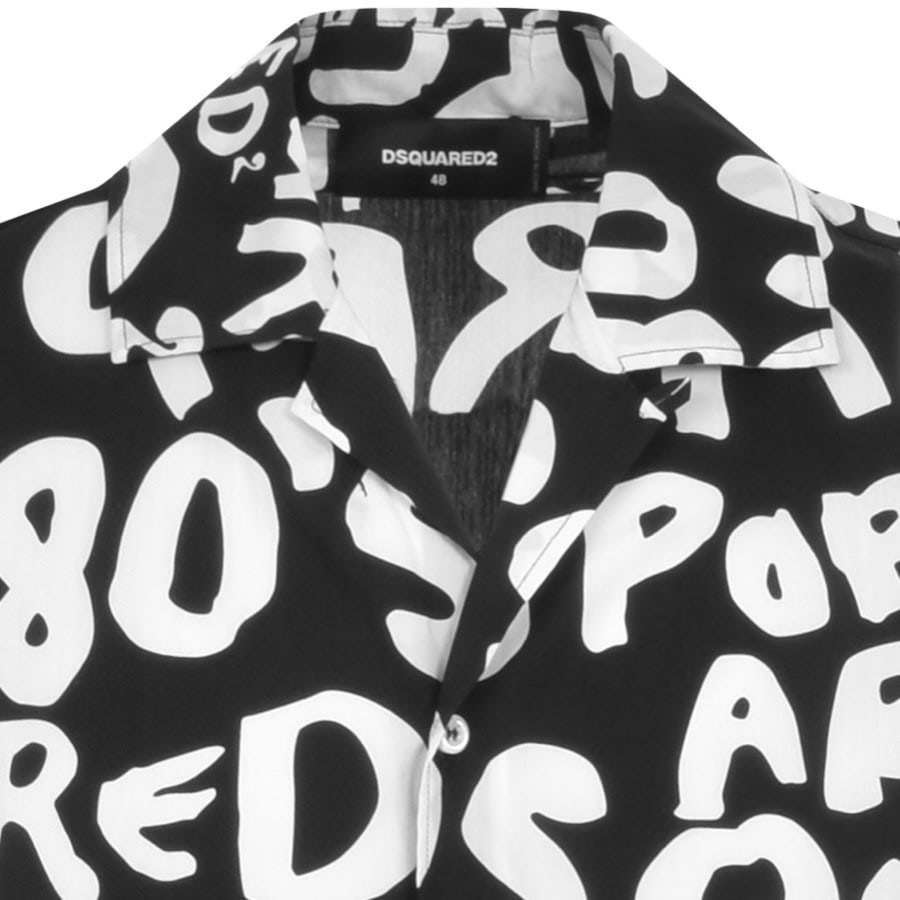 Image number 3 for DSQUARED2 Pop 80 Bowling Shirt Black