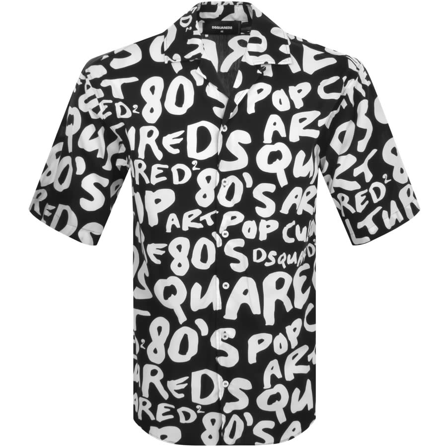 Image number 1 for DSQUARED2 Pop 80 Bowling Shirt Black