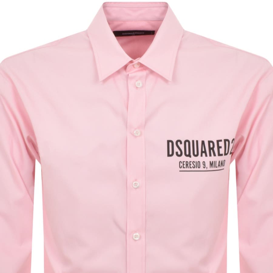 Image number 2 for DSQUARED2 Ceresio 9 Long Sleeve Shirt Pink