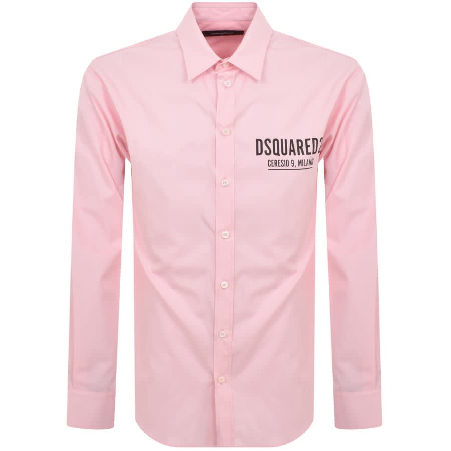 Image number 1 for DSQUARED2 Ceresio 9 Long Sleeve Shirt Pink