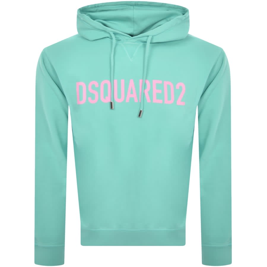 Image number 1 for DSQUARED2 Logo Pullover Hoodie Blue