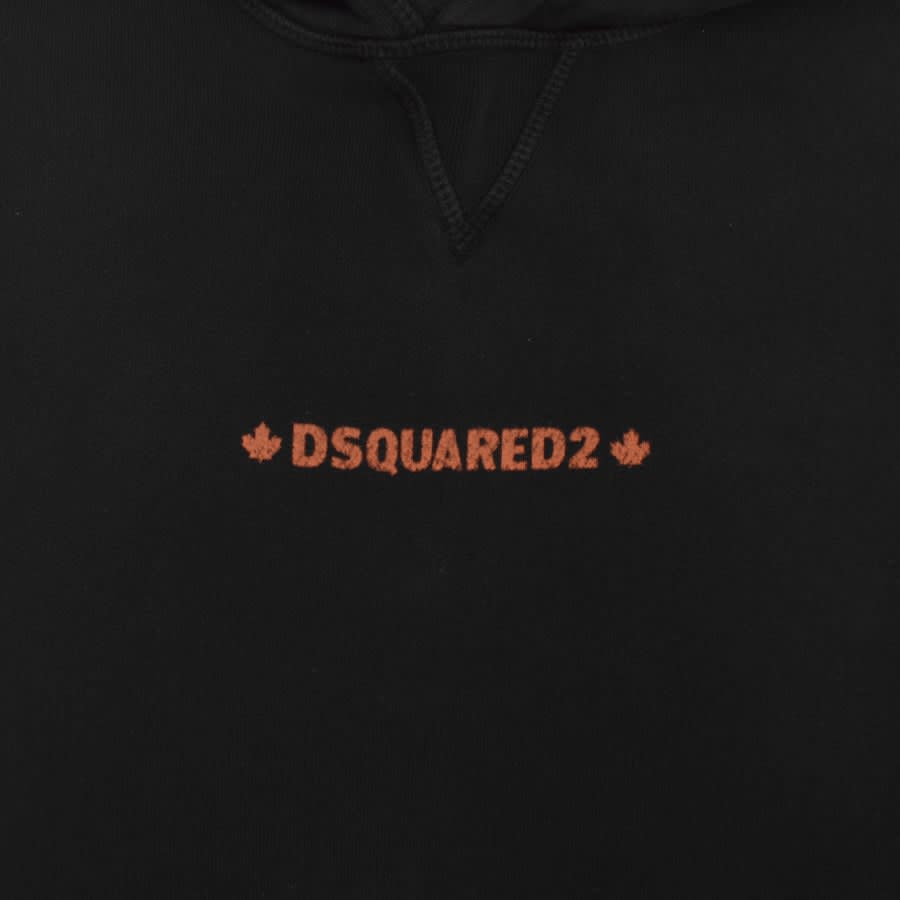 Image number 3 for DSQUARED2 Logo Pullover Hoodie Black