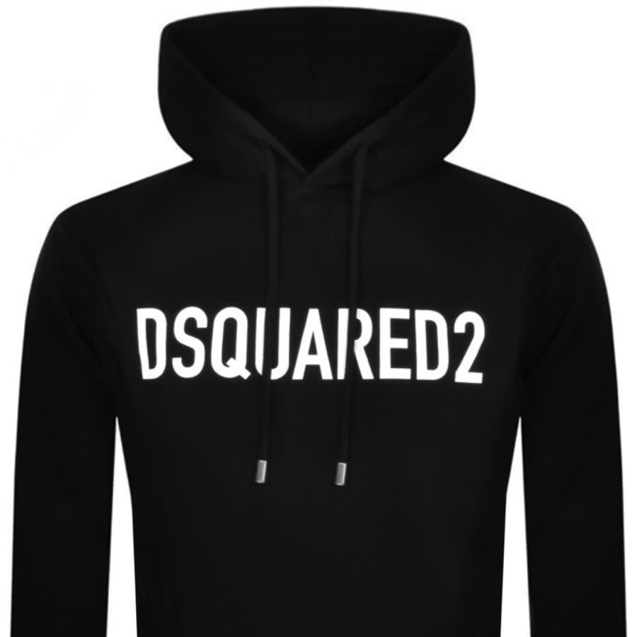 Image number 2 for DSQUARED2 Logo Pullover Hoodie Black