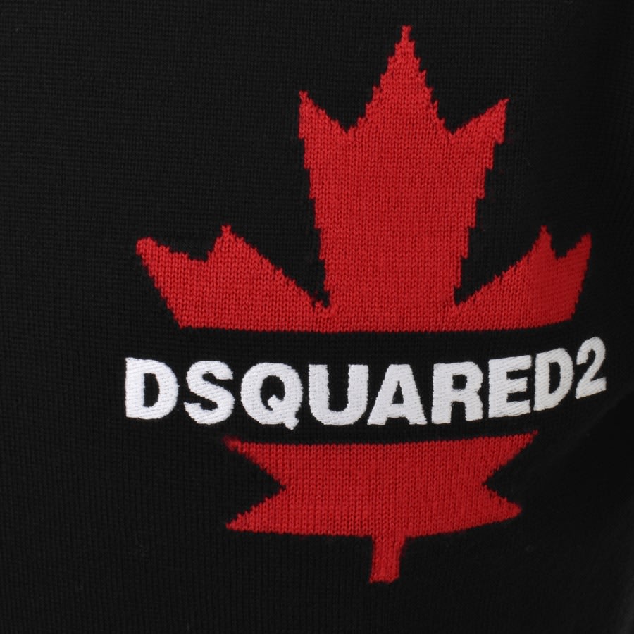 Image number 3 for DSQUARED2 Logo Knit Jumper Black