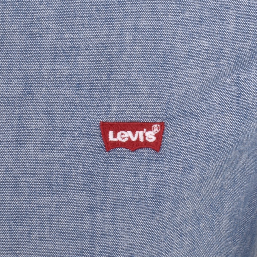 Image number 3 for Levis Battery Slim Fit Long Sleeved Shirt Blue