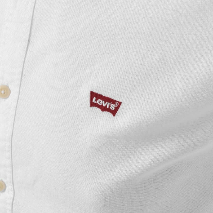 Image number 3 for Levis Battery Slim Fit Long Sleeved Shirt White