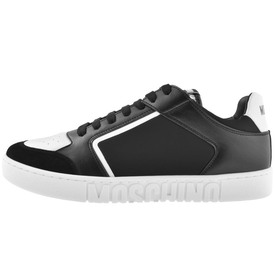 Image number 1 for Moschino LogoTrainers Black
