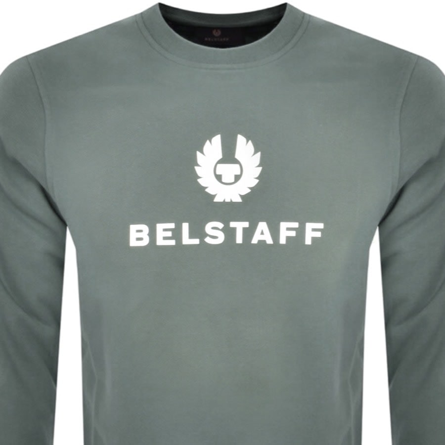 Image number 2 for Belstaff Crew Neck Sweatshirt Green