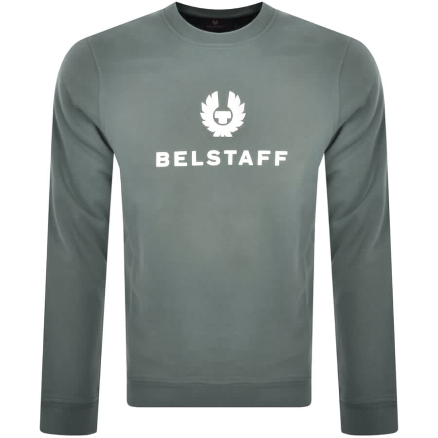Image number 1 for Belstaff Crew Neck Sweatshirt Green