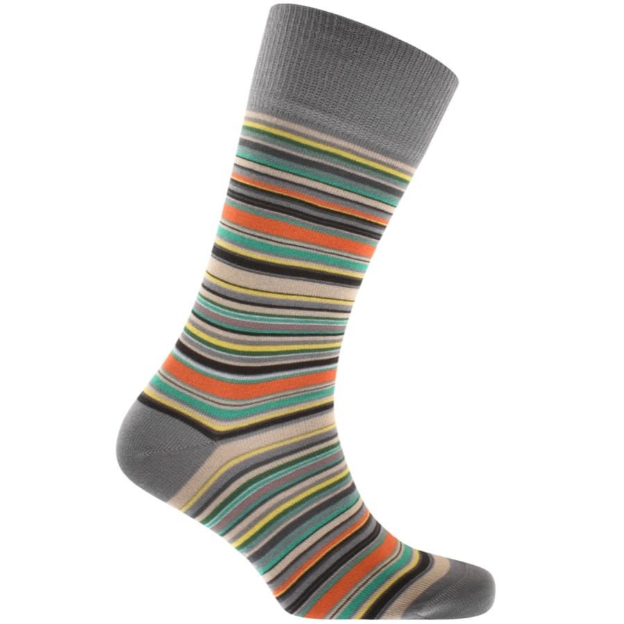 Image number 2 for Paul Smith Gift Set 3 Pack Stripe Socks Yellow