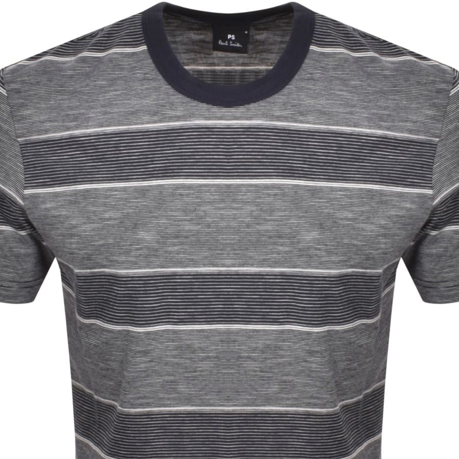 Image number 2 for Paul Smith Stripe T Shirt Navy