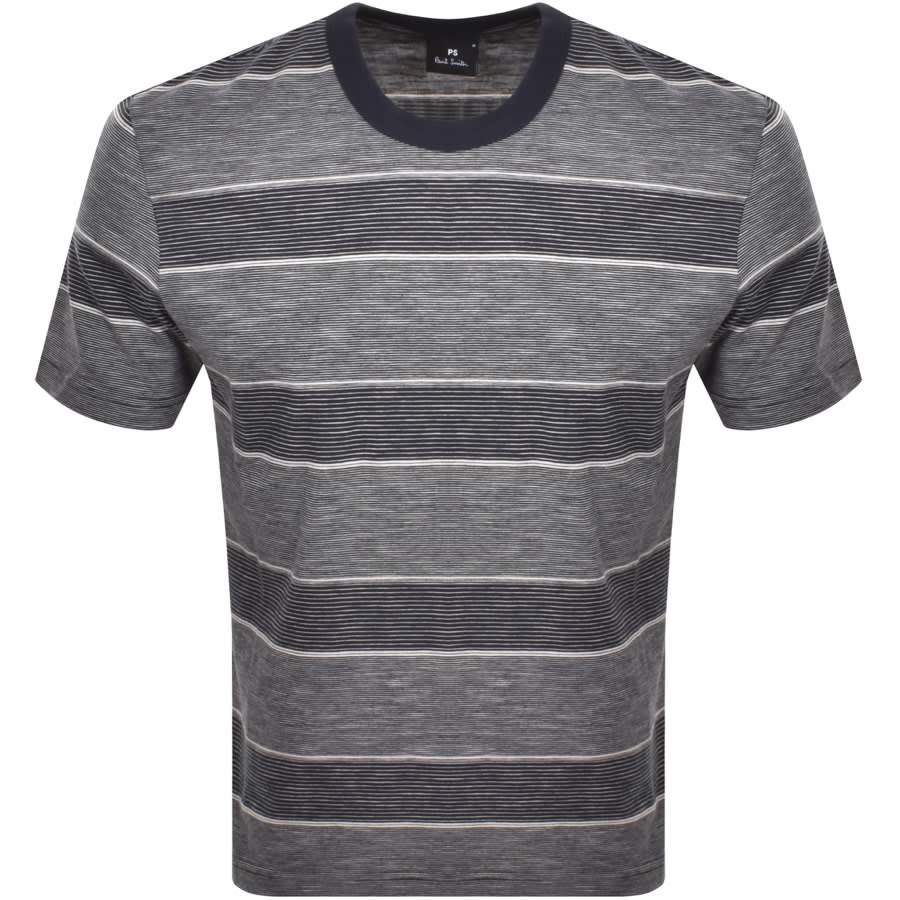 Image number 1 for Paul Smith Stripe T Shirt Navy