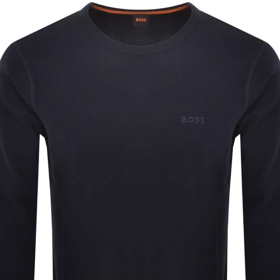Image number 2 for BOSS Tempesto Long Sleeve T Shirt Navy