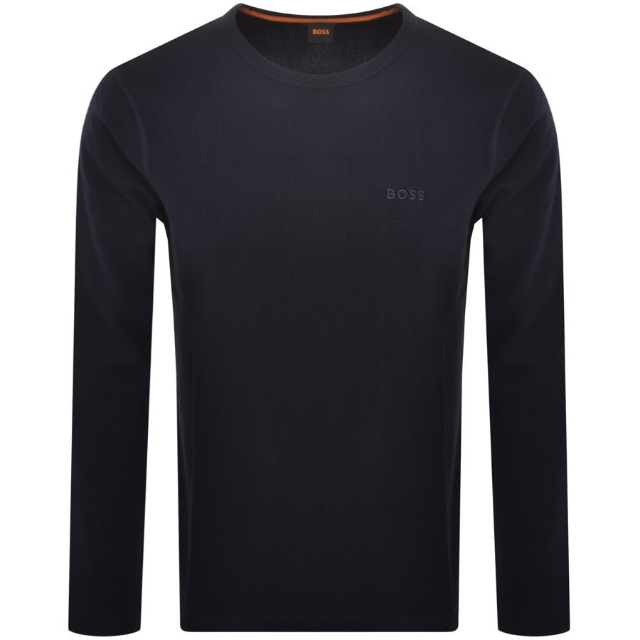 Image number 1 for BOSS Tempesto Long Sleeve T Shirt Navy
