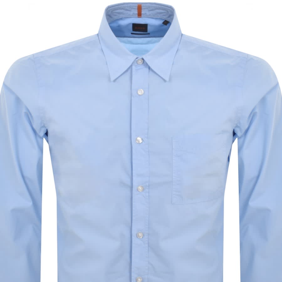 Image number 2 for BOSS Relegant 6 Long Sleeved Shirt Blue