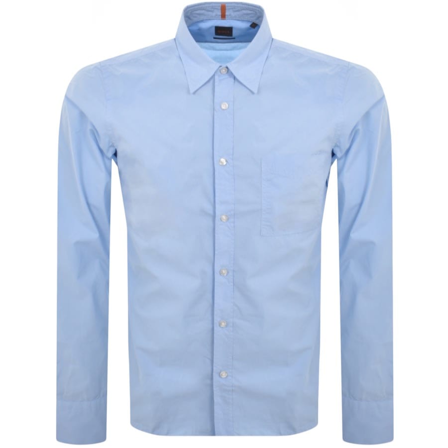 Image number 1 for BOSS Relegant 6 Long Sleeved Shirt Blue