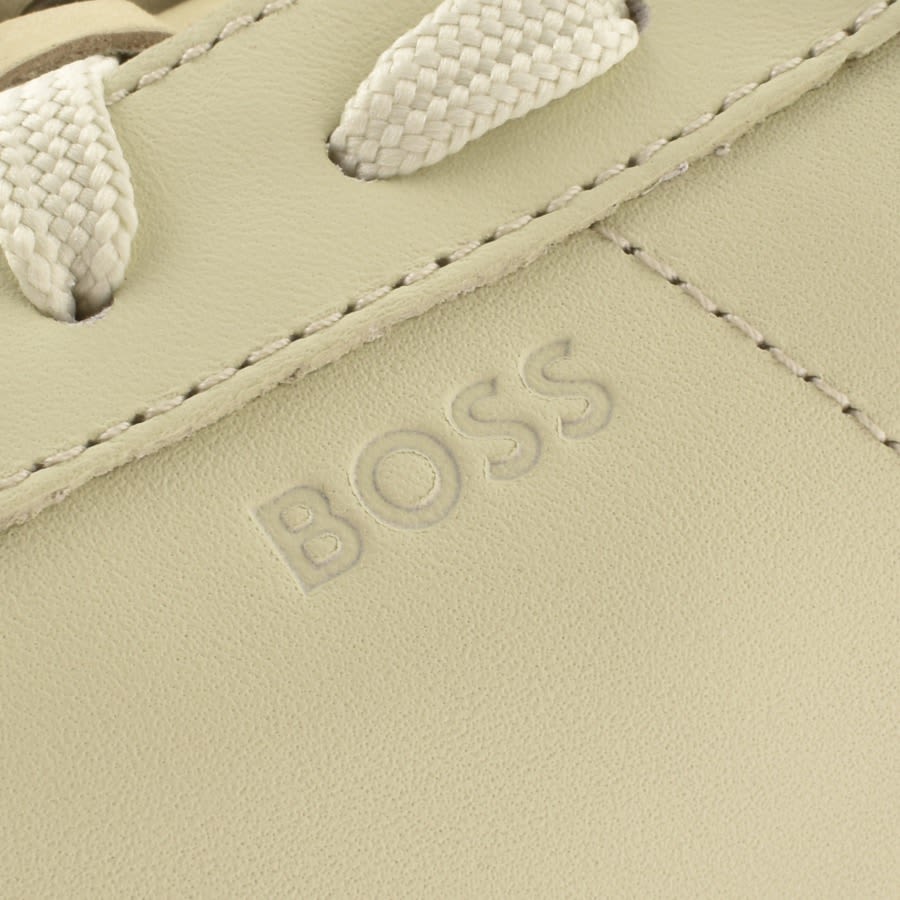 Image number 4 for BOSS Clint Tenn Trainers Beige