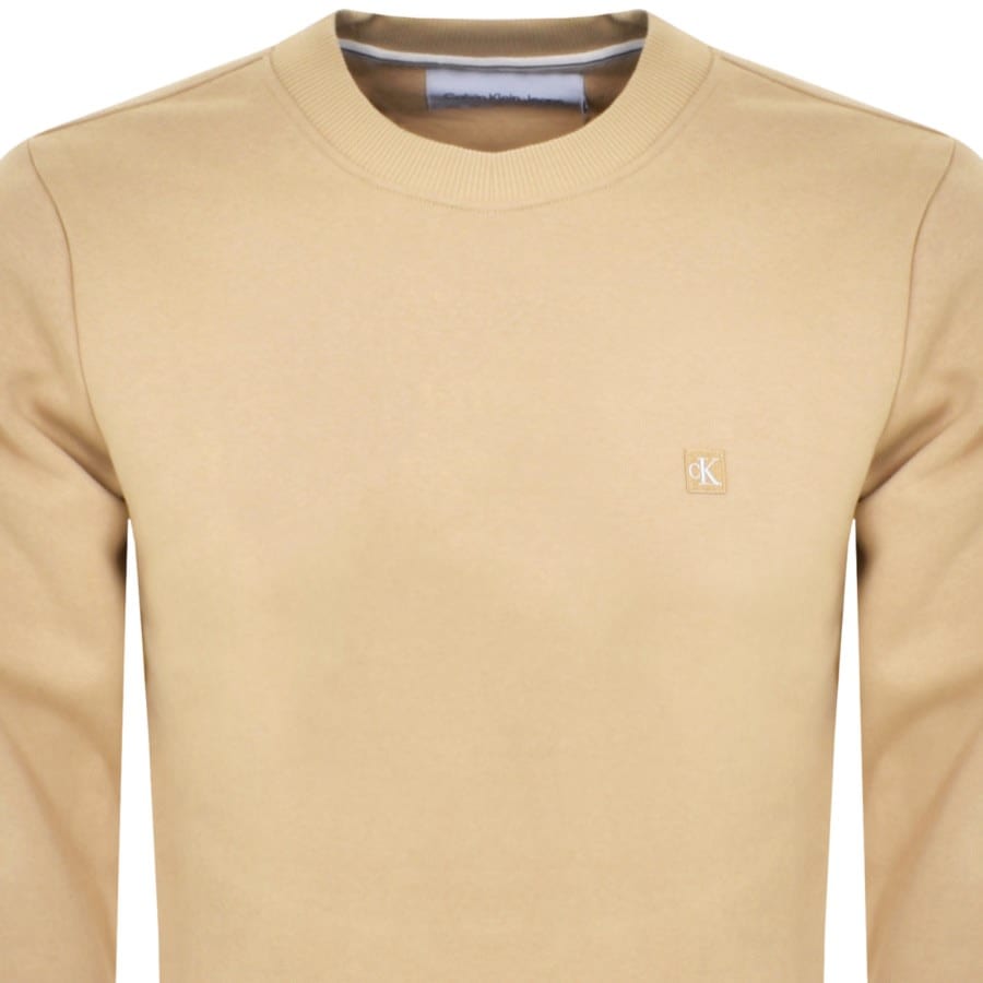 Calvin klein badge on sale sweatshirt