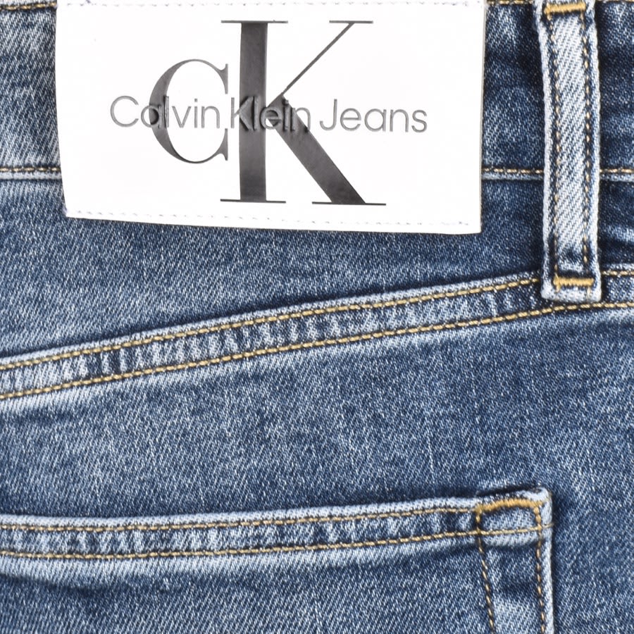 Image number 3 for Calvin Klein Jeans Slim Mid Wash Jeans Blue