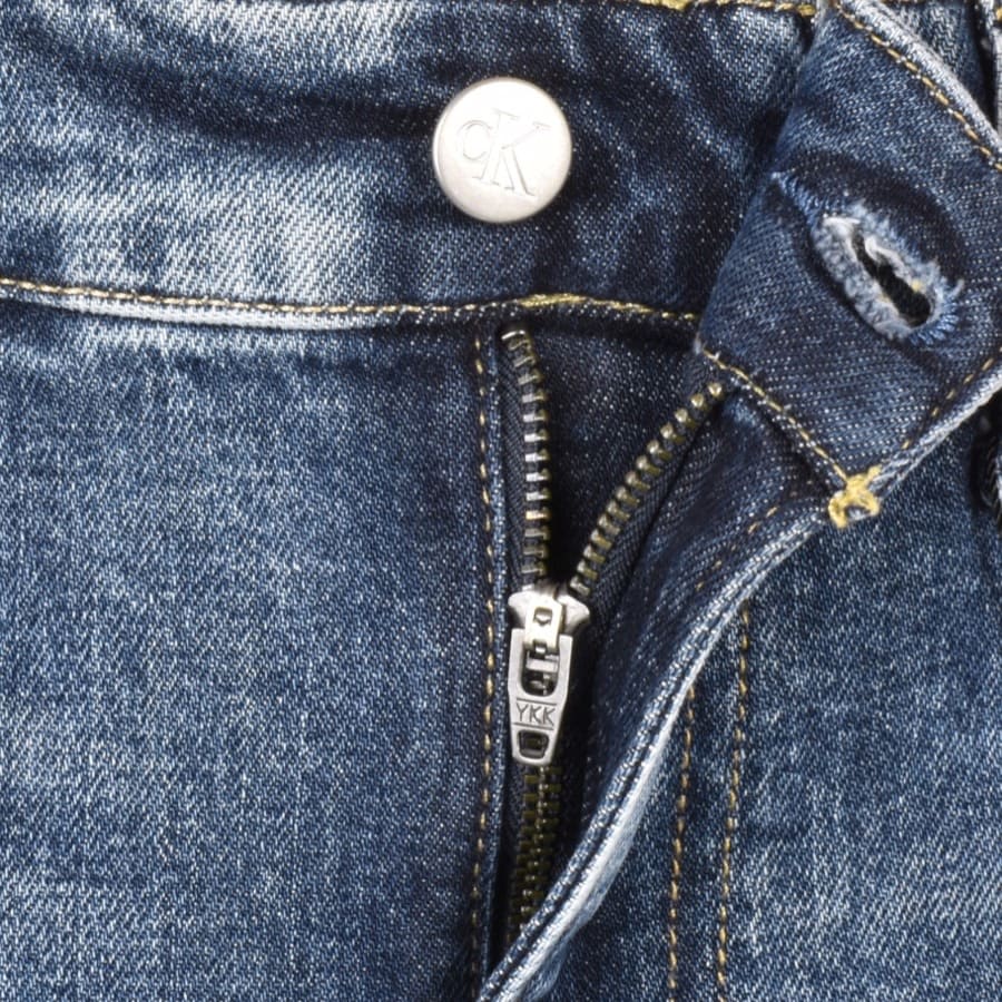 Image number 5 for Calvin Klein Jeans Slim Mid Wash Jeans Blue