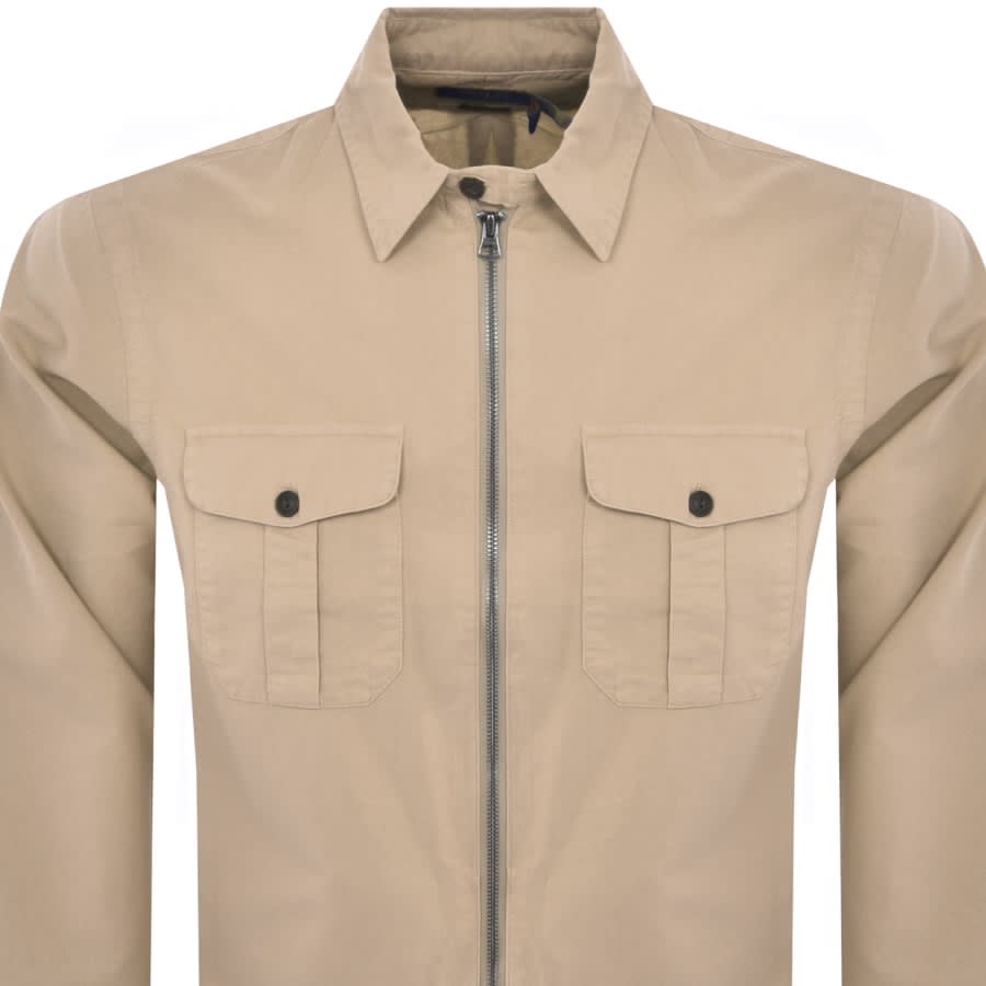 Image number 2 for Ralph Lauren Custom Fit Overshirt Brown