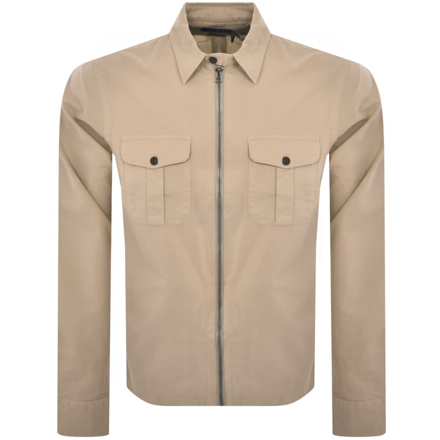Image number 1 for Ralph Lauren Custom Fit Overshirt Brown