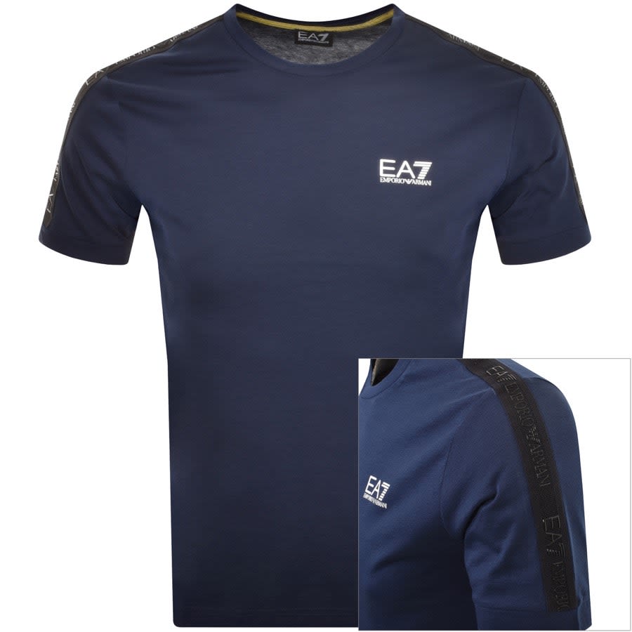 Image number 1 for EA7 Emporio Armani Logo T Shirt Navy