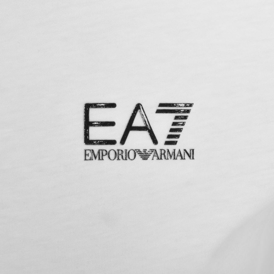 EA7 Emporio Armani Tape Polo T Shirt White Mainline Menswear