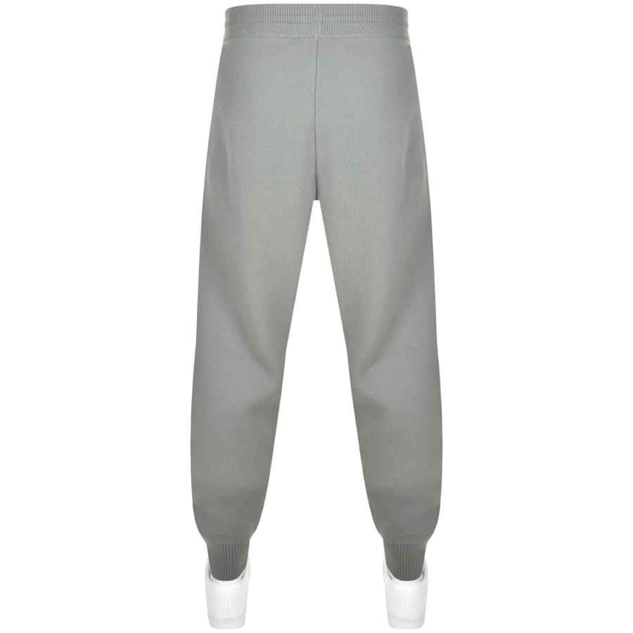 Image number 2 for Emporio Armani Knitted Jogging Bottoms Grey