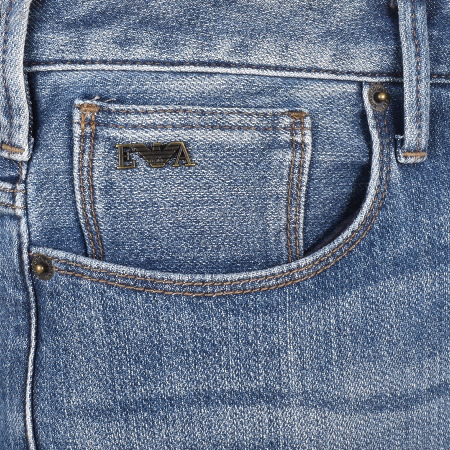 Image number 4 for Emporio Armani J06 Slim Fit Jeans Blue