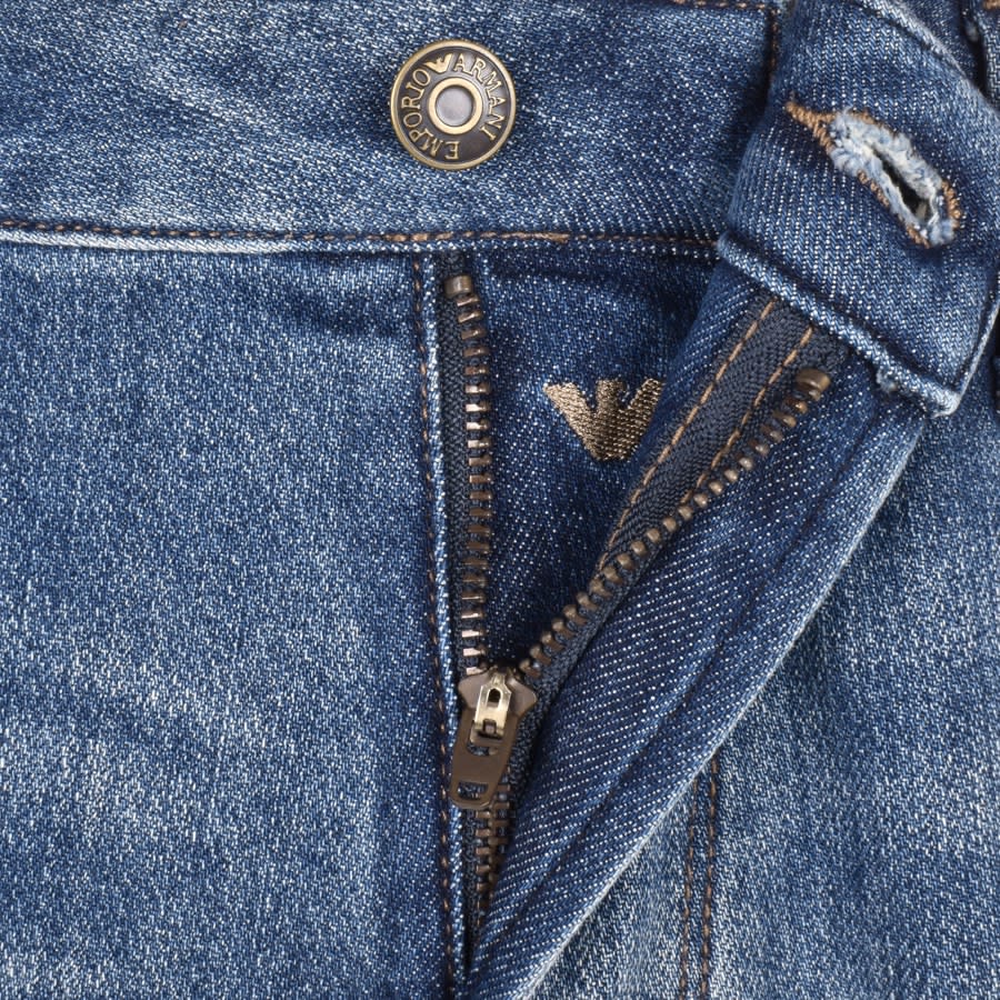 Image number 5 for Emporio Armani J06 Slim Fit Jeans Blue