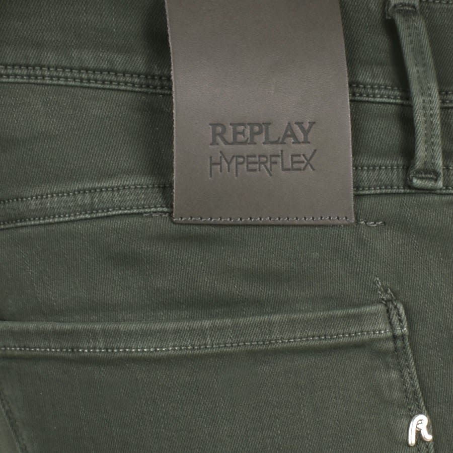 Image number 3 for Replay Anbass Hyperflex Jeans Khaki