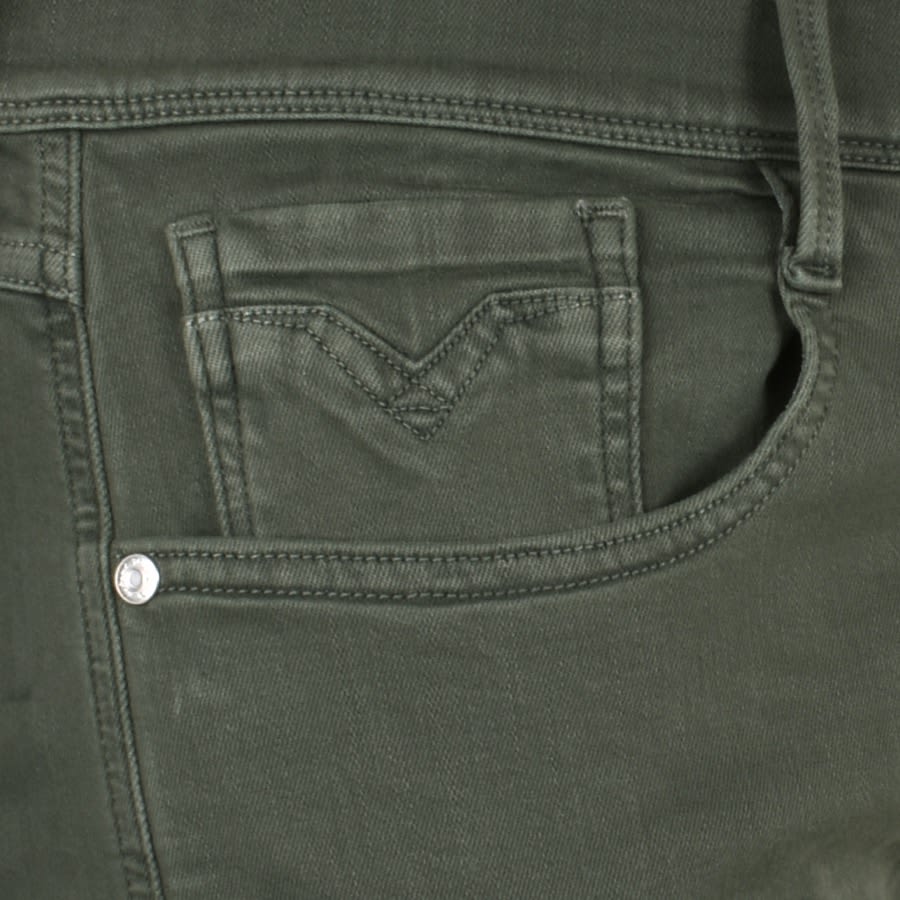 Image number 4 for Replay Anbass Hyperflex Jeans Khaki