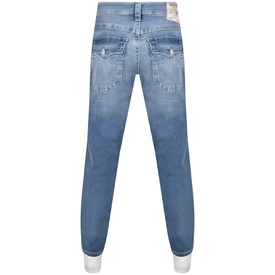 Image number 2 for True Religion Ricky Flap Light Wash Jeans Blue