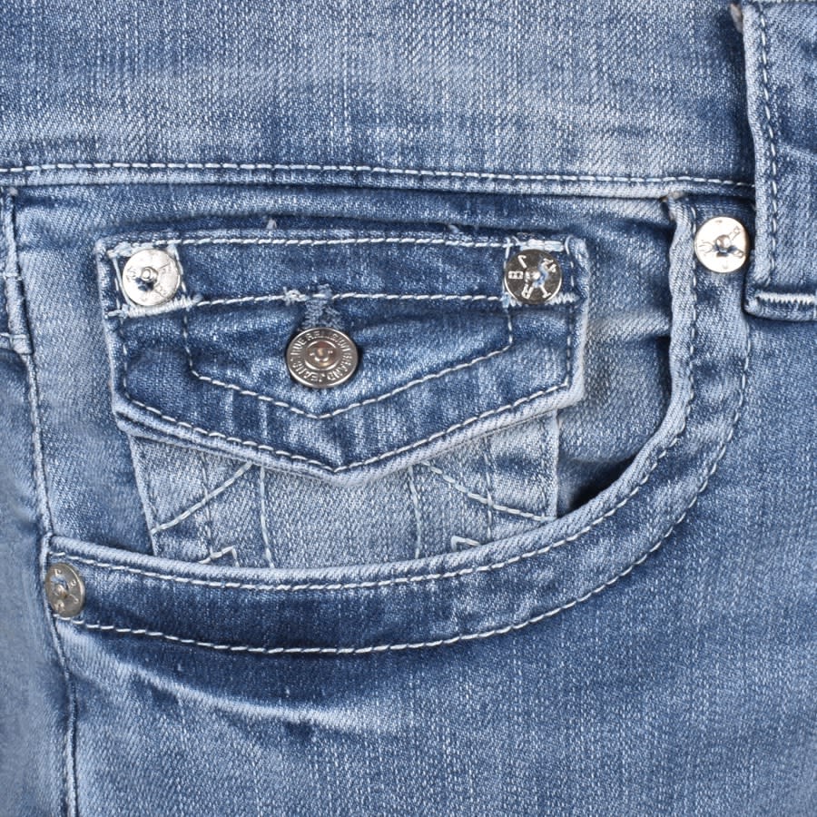 Image number 4 for True Religion Ricky Flap Light Wash Jeans Blue