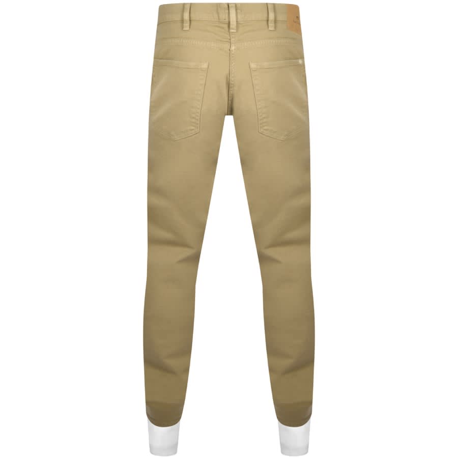 Image number 2 for Paul Smith Tapered Fit Jeans Beige