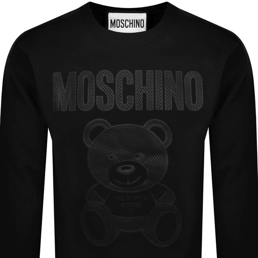Image number 2 for Moschino Teddy Bear Sweatshirt Black