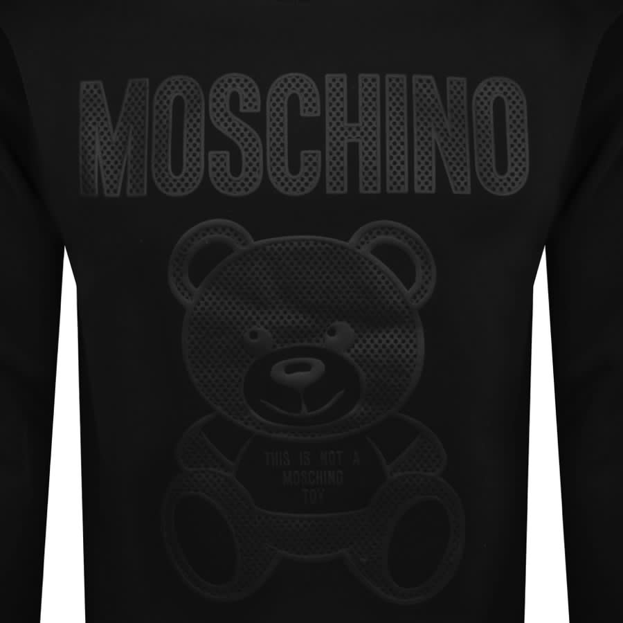Image number 3 for Moschino Teddy Bear Sweatshirt Black