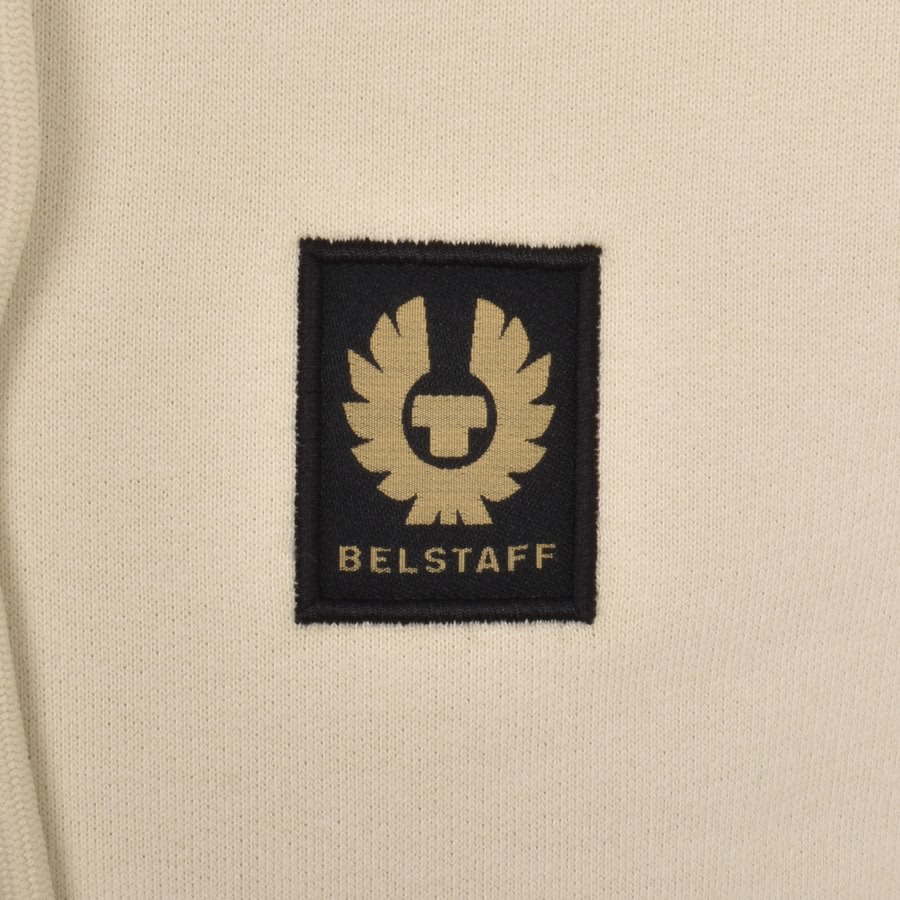 Image number 3 for Belstaff Logo Pullover Hoodie Beige
