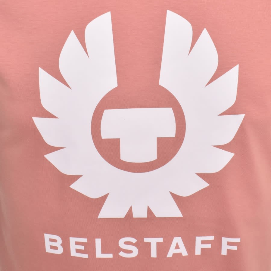 Image number 3 for Belstaff Short Sleeve Logo T Shirt Pink