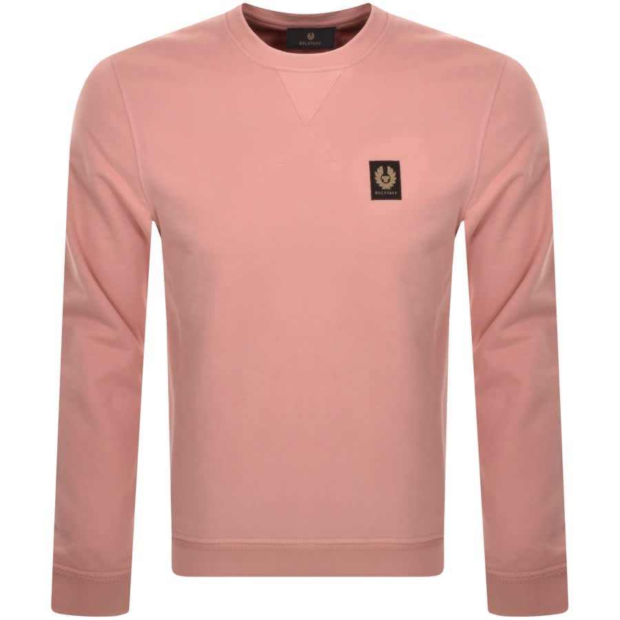 Image number 1 for Belstaff Crew Neck Sweatshirt Pink