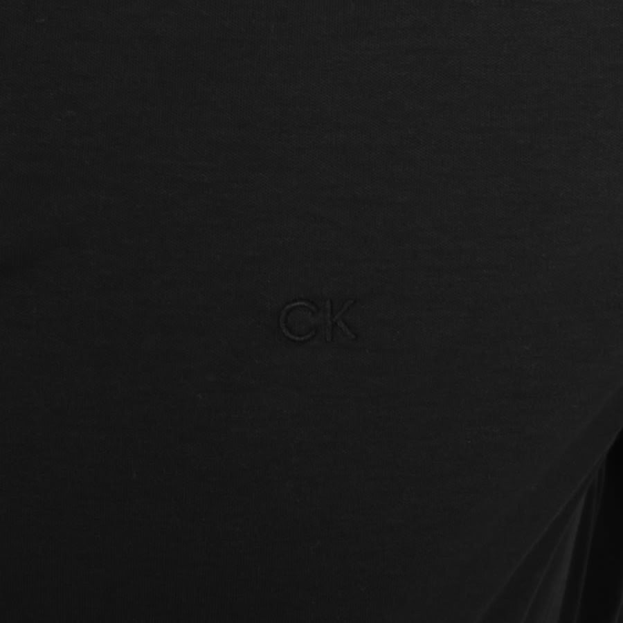 Image number 3 for Calvin Klein Long Sleeve Slim Fit Shirt Black