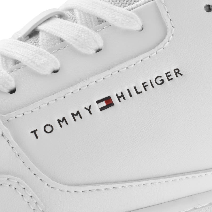 Image number 4 for Tommy Hilfiger Moderm Runner Knit Trainers White