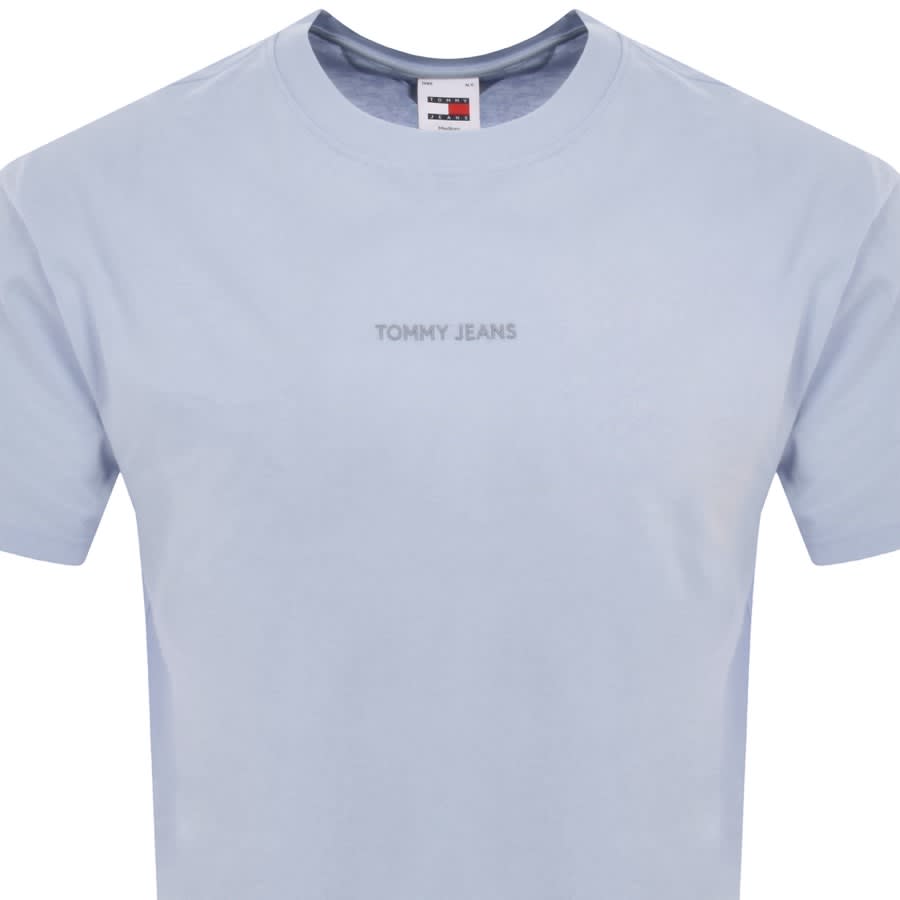 Image number 2 for Tommy Jeans New Classics Logo T Shirt Blue