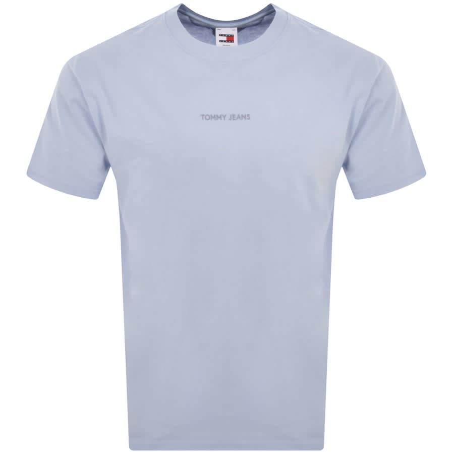 Image number 1 for Tommy Jeans New Classics Logo T Shirt Blue